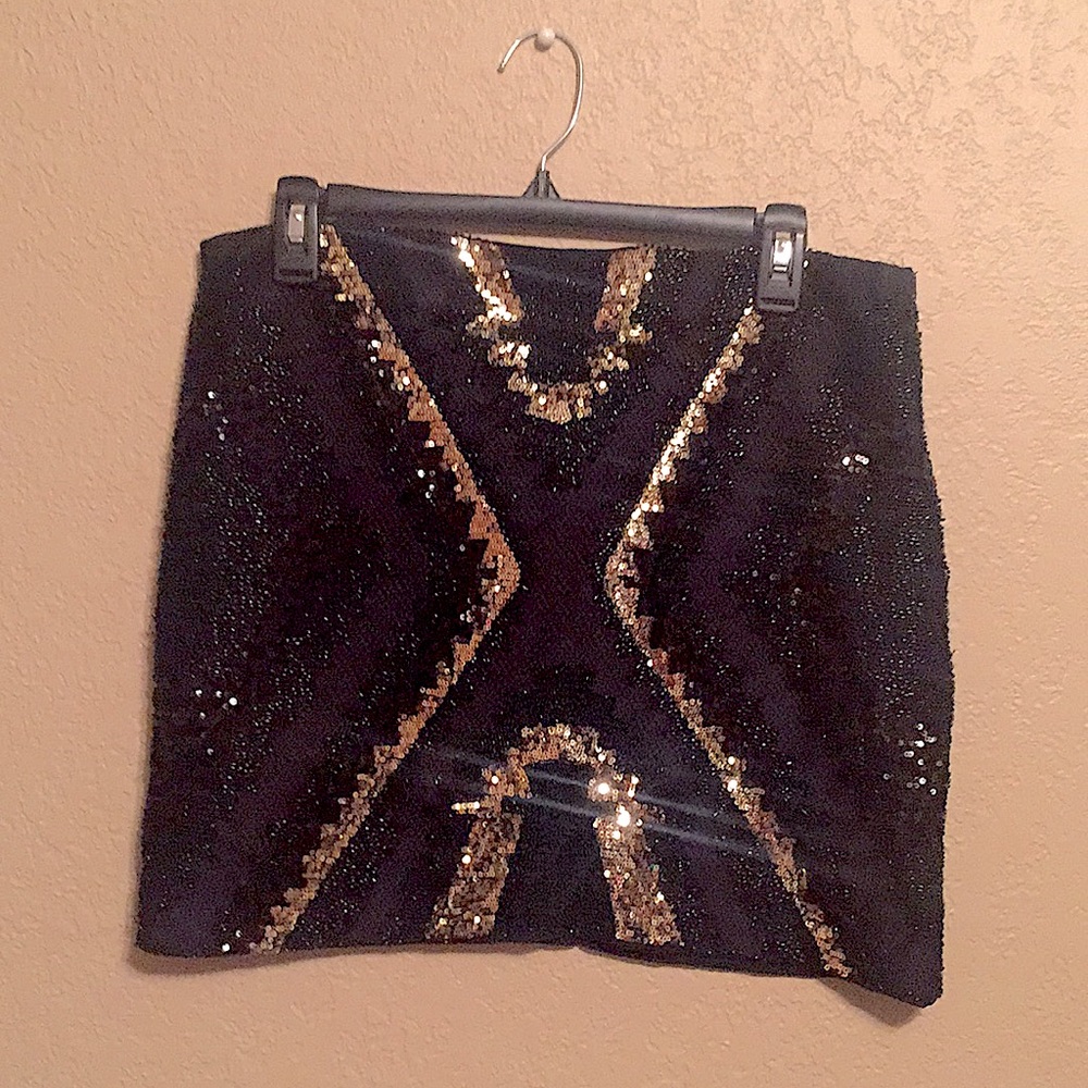 Black and Gold, Beaded Skirt